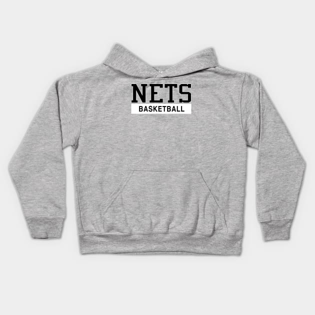 Nets Basketball Kids Hoodie by Buff Geeks Art